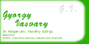 gyorgy vasvary business card