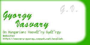 gyorgy vasvary business card